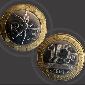 French 10 Franc Coin